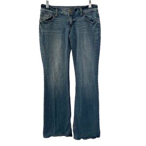 Charlotte Russe Jeans Low Rise Flare Stretch Womens Size 4R